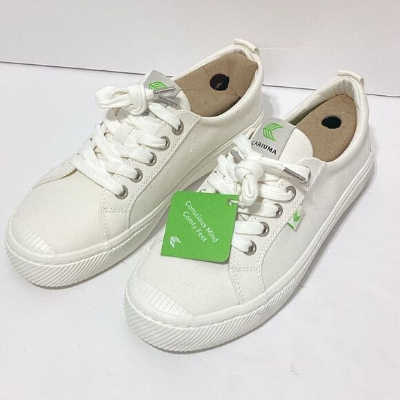 Cariuma OCA Off White Canvas Sneaker Shoe Women’s 8 Men’s 6.5 New